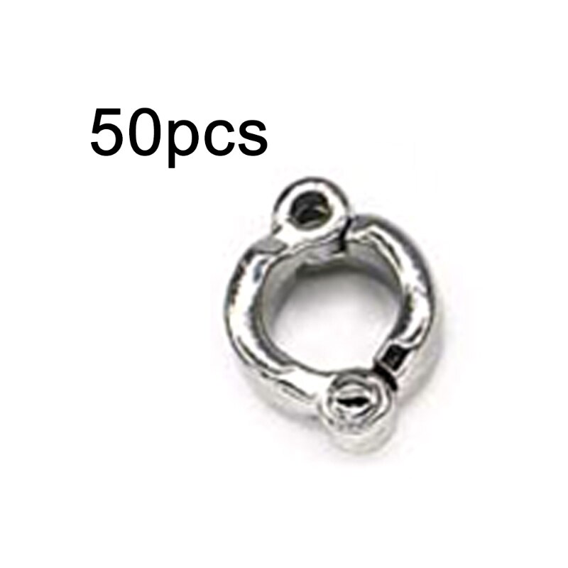 50 Pcs Alloy Dove Bands Bird Foot Ring Species Identify Training Rings Pet Bird: 8