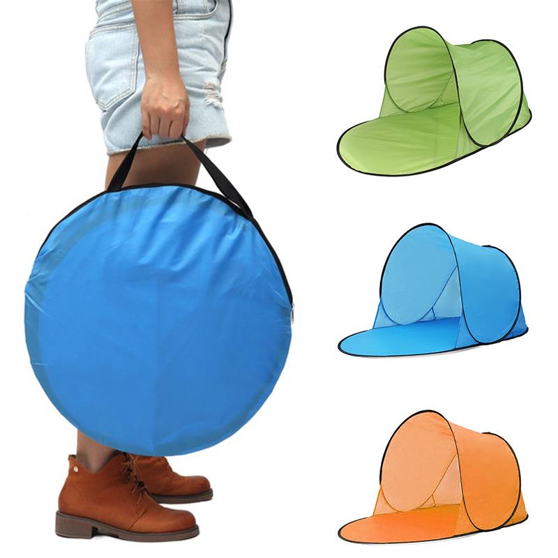 Pop Up Tent Sun Shelters Summer Cooling Polyester Durable Water Beach Tent Portable Camping Tent Outdoor Travel Hiking: Sky Blue