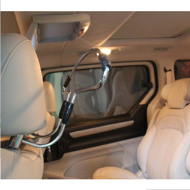 Roestvrij Staal + Anti Slip Rubber + Metal Hoofdsteun Pijler Kleerhanger Frame Auto Styling Functionele Opslag Accessoires