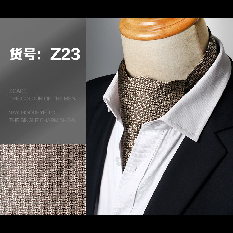 Hommes Vintage Polka Dot Wedding Formal Craings.com Ascot Scrunch Self Style, Gentleman Polyester, InjPaisley Neck, fraîchement: PEACOCK BLUE