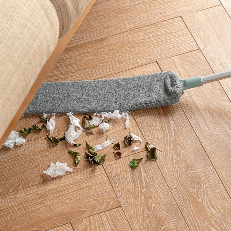 Armario cama cepillo para quitar el polvo materiales de limpieza del hogar mango alargado Super fino plumero colgable colector de polvo