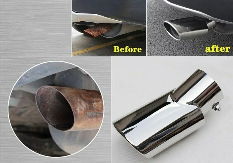 Silenciador de escape trasero de acero inoxidable, tubo de punta para Honda CRV CR-V