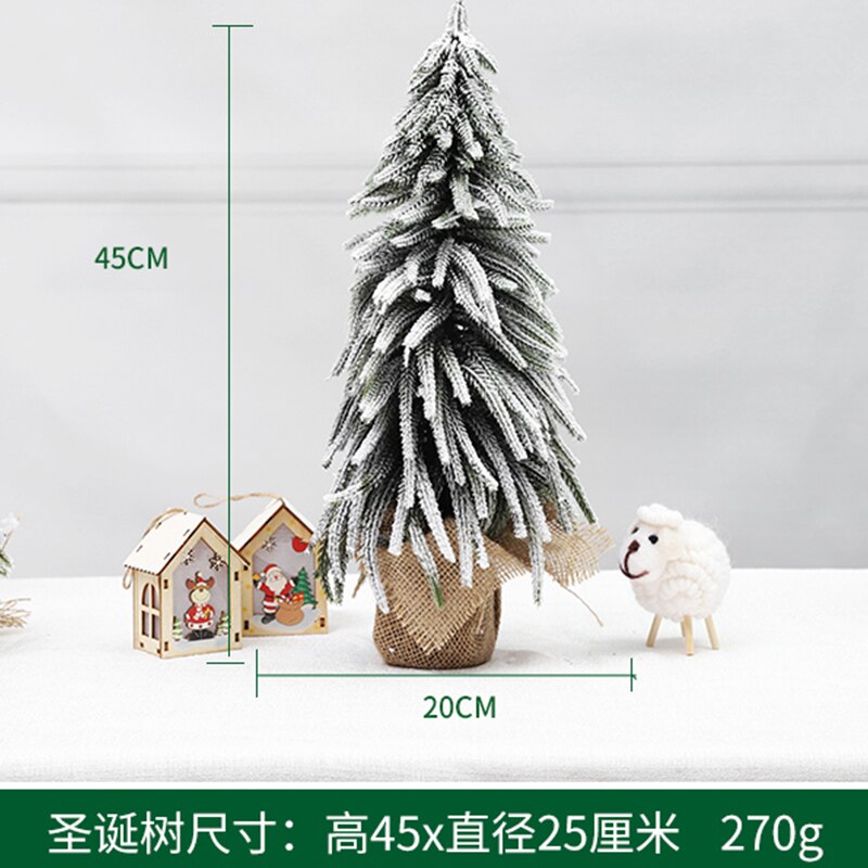 Artificial Mini Falling Snow Christmas Tree for Home Decoration Christmas Day Decoration: T054A
