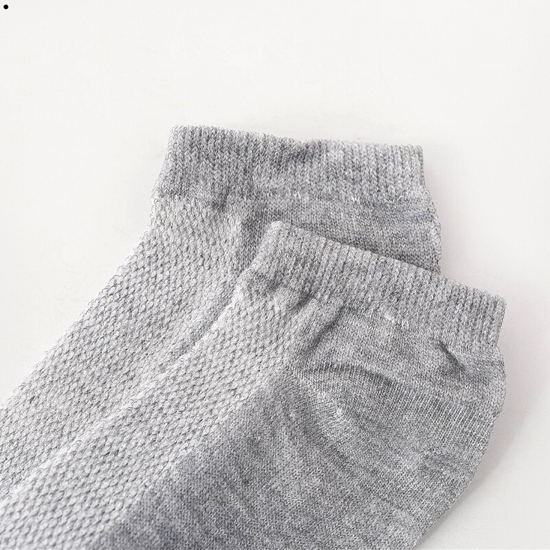 20 stuks = 10 paar effen mesh herensokken onzichtbare enkelsokken heren zomer ademende dunne herenbootsokken