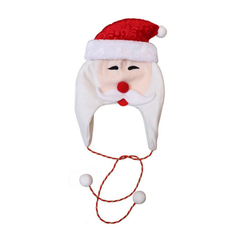 Casquette de noël unisexe bébé | Chapeau de père noël de famille, rouge et blanc, en peluche, pour fête de noël, Costume, , bricolage