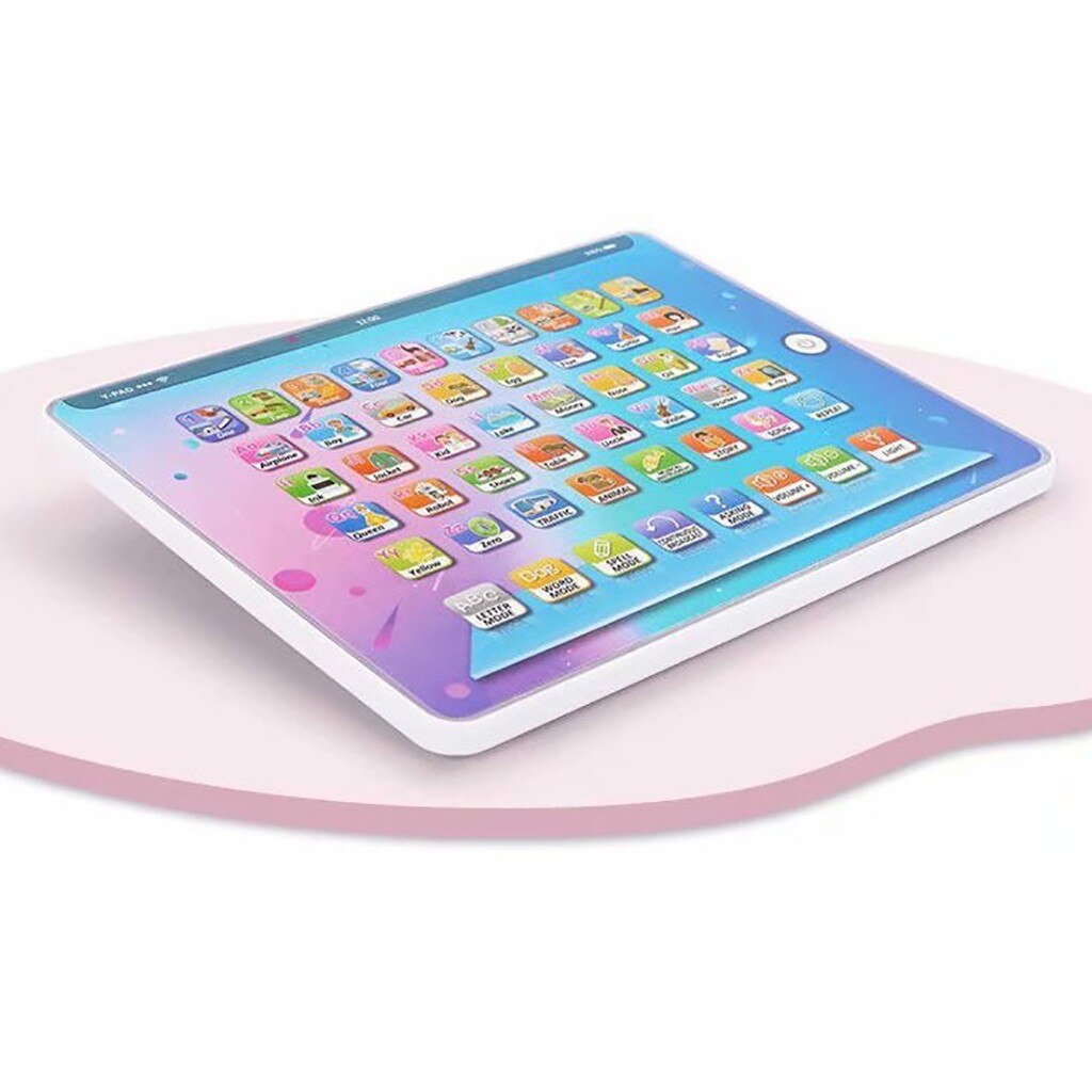 Máquina de lectura de tableta para niños, juguete educativo de aprendizaje temprano, de plástico, Y47