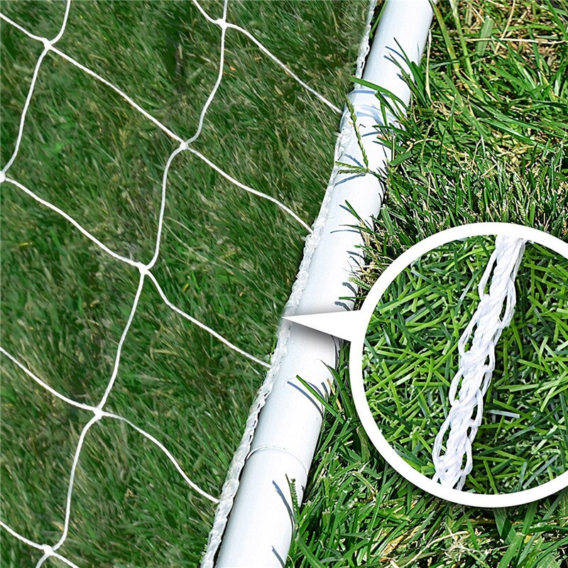 Pełnowymiarowa siatka piłkarska do piłki nożnej, słupek bramki, trening sportowy dla juniorów, 1,8 m x 1,2 m, 3 m x 2 m
