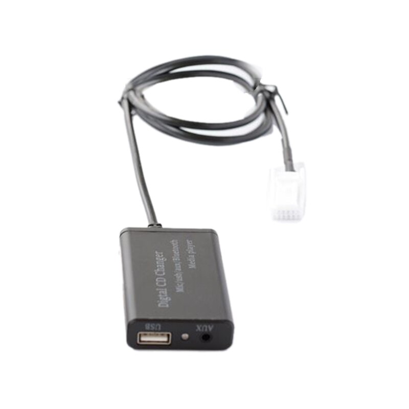 Usb aux bluetooth auton digitaalisen musiikin cd -vaihtajaadapteri toyota  (6+6) -nastaiseen camry corolla rav 4 yarisiin