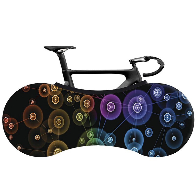 Hssee cykelbetræk elastisk mælkesilke farverig racercykel indendørs støvbetræk 26 “ -28 ” cykeltilbehør: 13