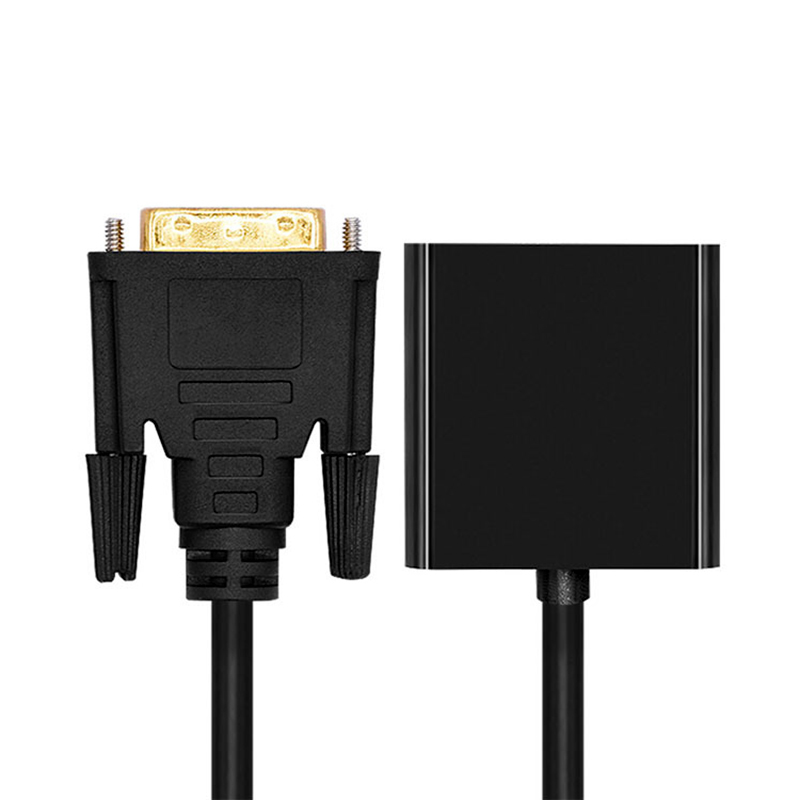 24+1 To VGA Adapter Cable DVI To VGA Converter Cables 24K Gold Plated Support HD 1080P For Monitor HDTV Projector PC