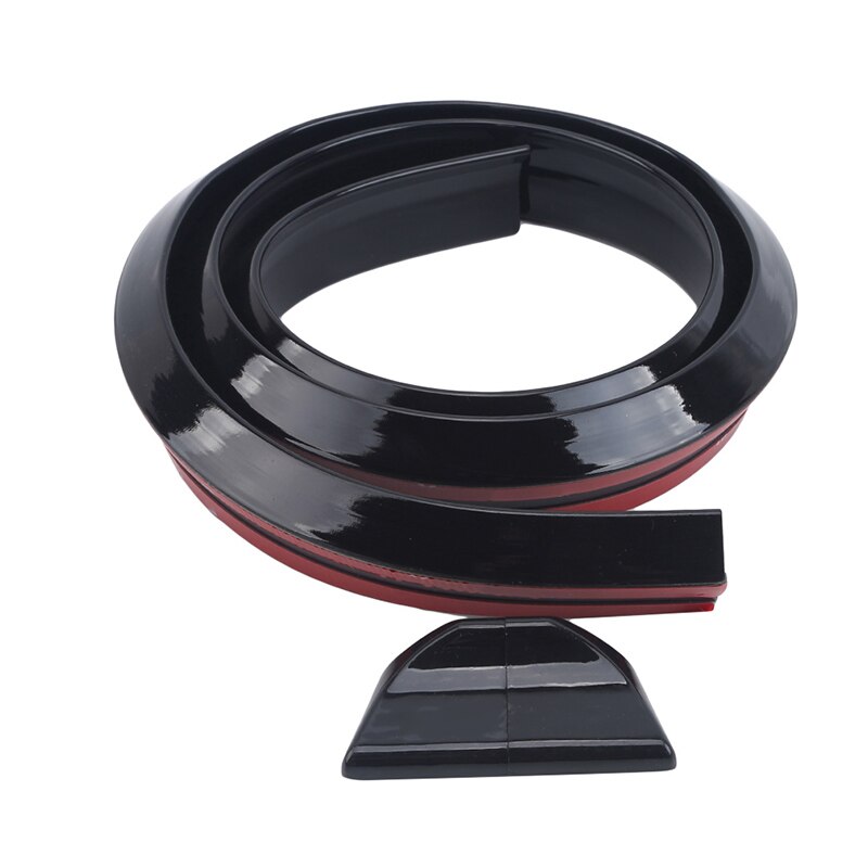 1.5M Universal Car Spoiler Carbon Achterspoiler Dak Vleugels Kofferbak Lip 3D Sticker Kit Tail Rubber Body Trim auto Accessoire