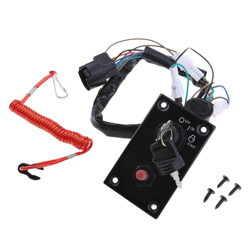 Marine Outboard Single Engine Ignition Key Switch Panel 37100-96J24 for Suzuki