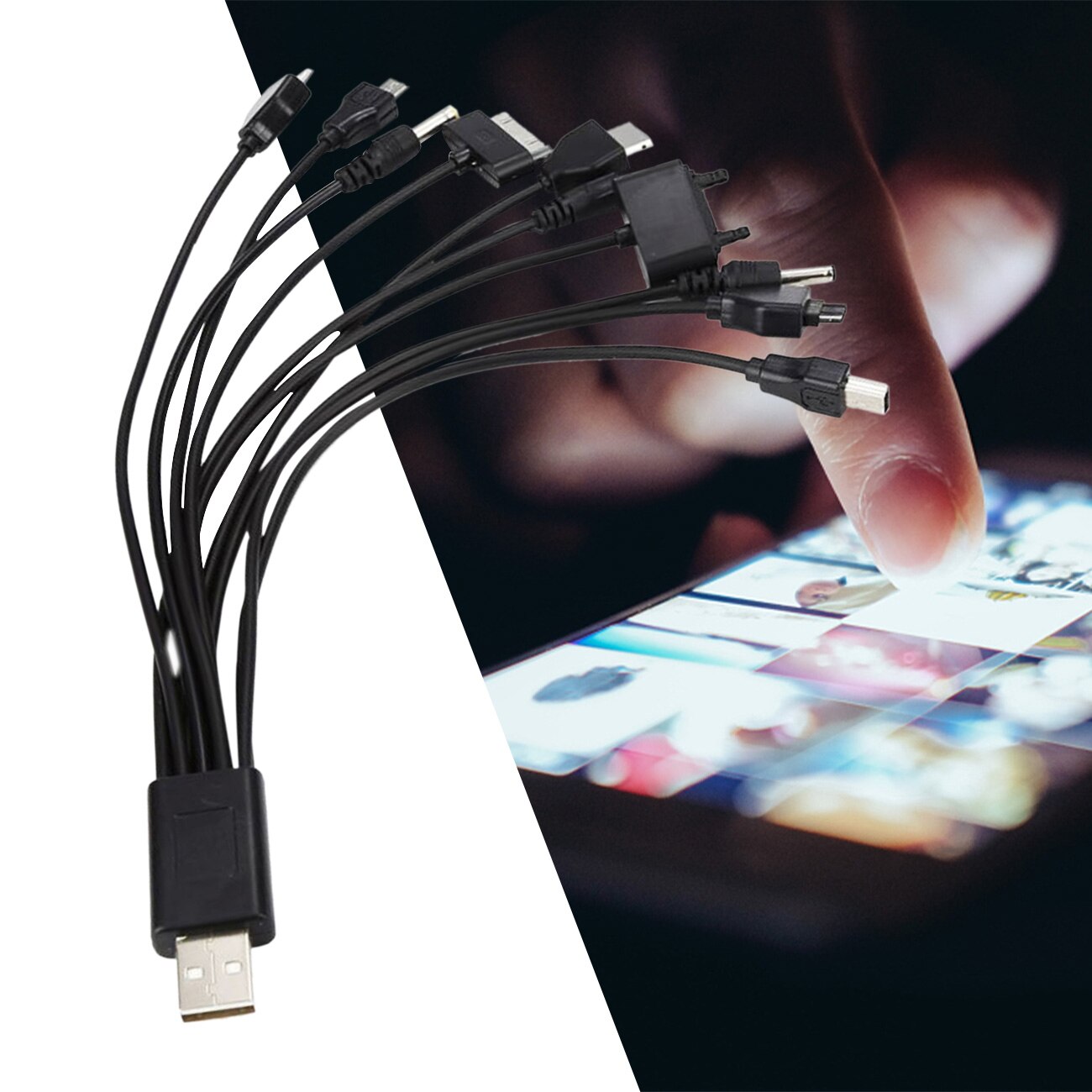 Multi-function data cable 10 in 1 data cable for mobile computer data cable