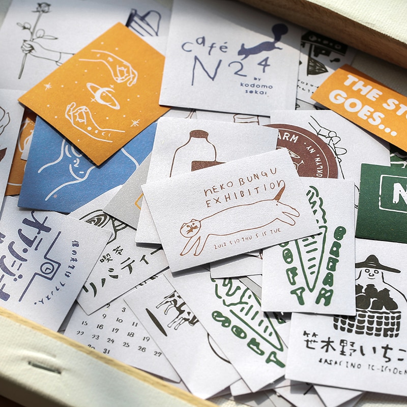 60 Stks/pak Eiland Tuin Serie Decoratieve Washi Stickers Scrapbooking Stok Label Dagboek Briefpapier Album Sticker