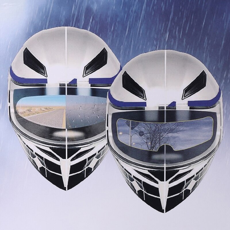 Clear Anti-Fog Patch Film Motorcycle Helmet Fog Resistant Screen Lens Universal for Full Half Face Off-road Helmets