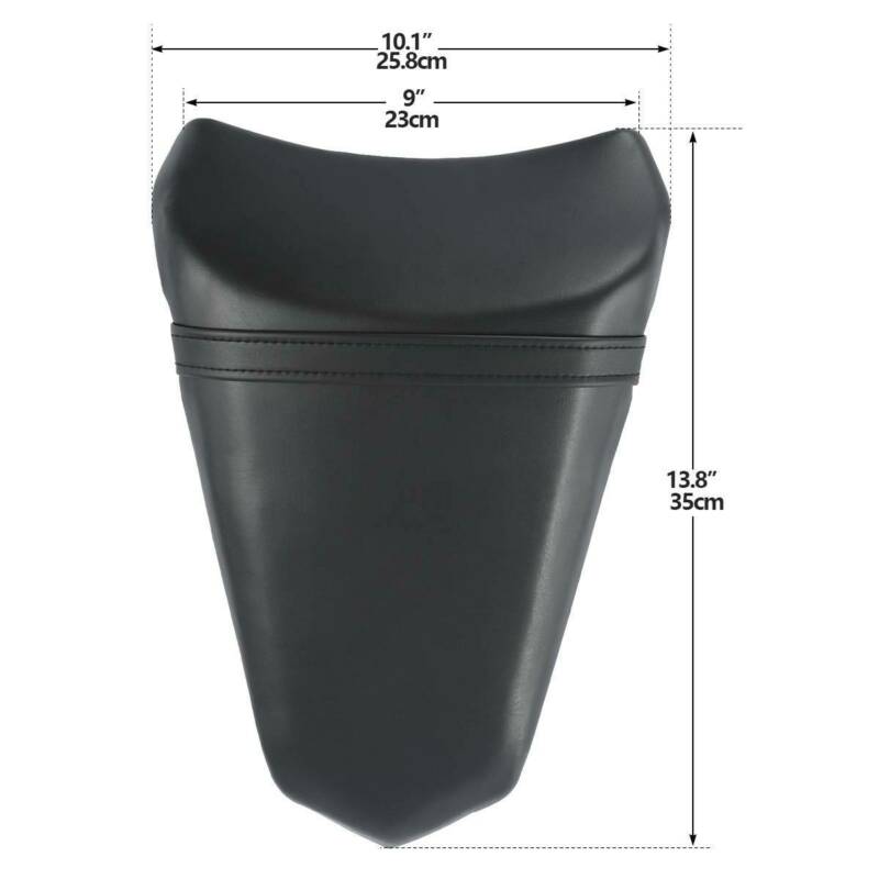 Motorrad Schwarz Rückseite Passagier Sitz Pro kawasaki Ninja 650 EX650 650