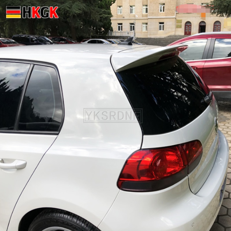Voor Volkswagen Vw Golf 6 Abs Plastic Kofferbak Dak Wing Unpainted Primer Achterspoiler auto Accessoires