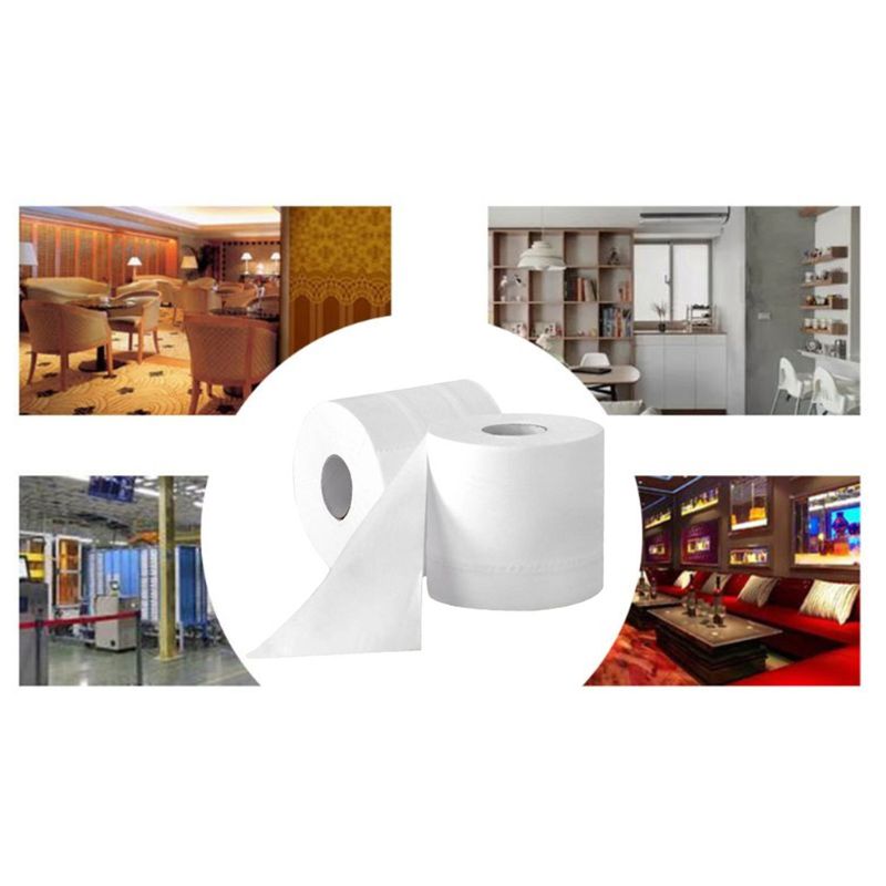 6 rollos de papel de rollo de servilleta Premium, papel higiénico de baño de 3 capas suave y sedoso 50JF