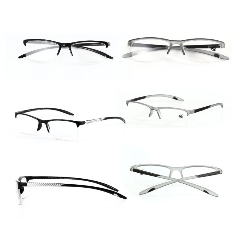 Retro Leesbril Mannen 1.0-4.0 Verziend Brillen Full Frame + 1.0 Tot + 3.5 Draagbare W715