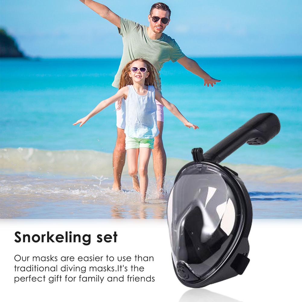 Gafas de buceo subacuáticas antiniebla, Protector de cara completa de buceo, equipo de natación seguro y resistente al agua para adultos