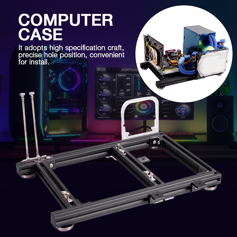 Pc case DIY Open Frame Heat Dissipation Aluminum A... – Vicedeal