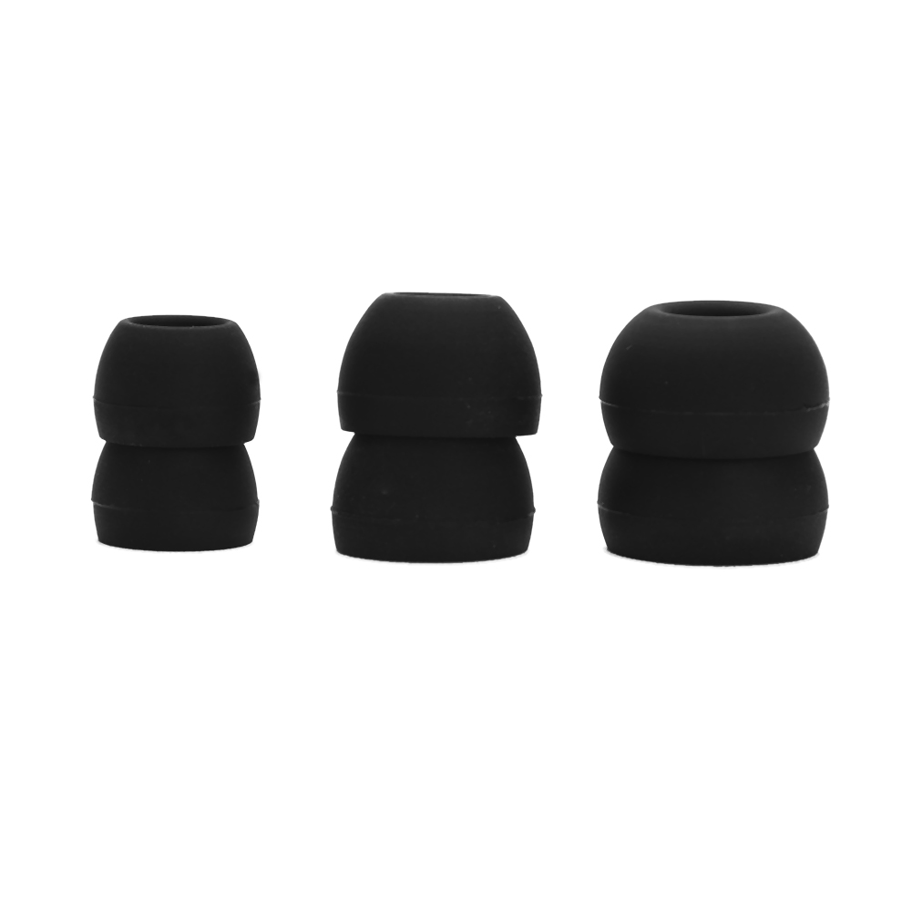3 Pairs(6pcs)L M S Earbuds Earphone Eartips Noise Isolating Silicone Ear Sleeve Ear Tip Comfortable Replacement for KZ Earphones