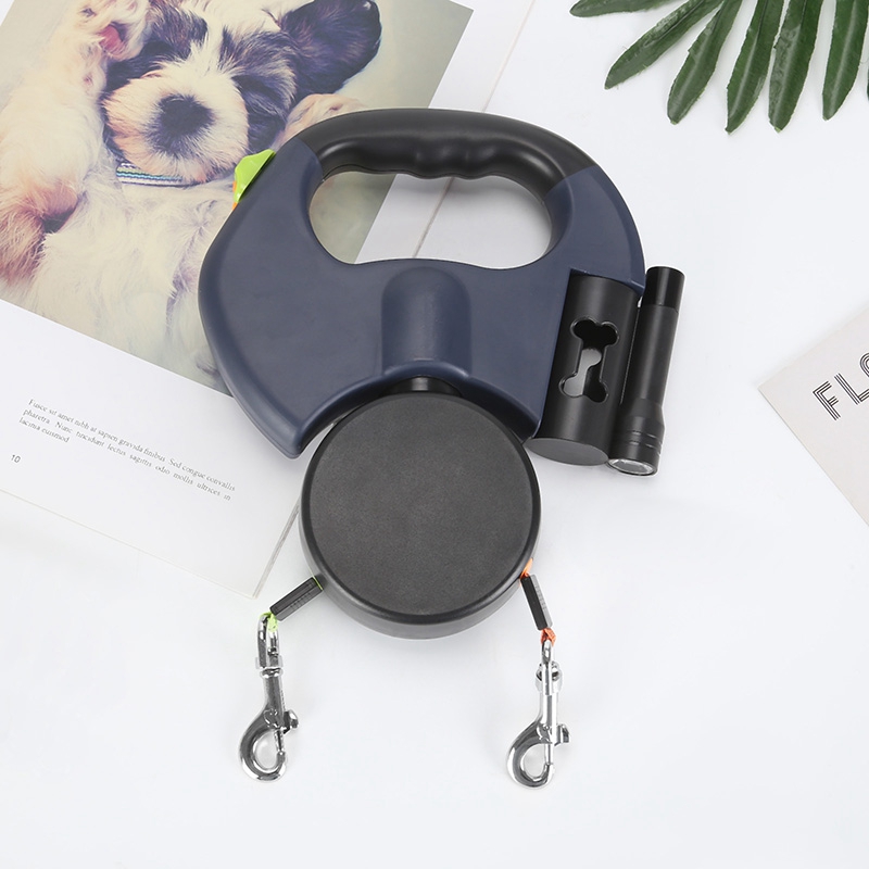 Retractable Pet Leash Rope Zero Tangle Walk for Two Dog Walk the Dog Adjustable Pet Leash Pet Supplies