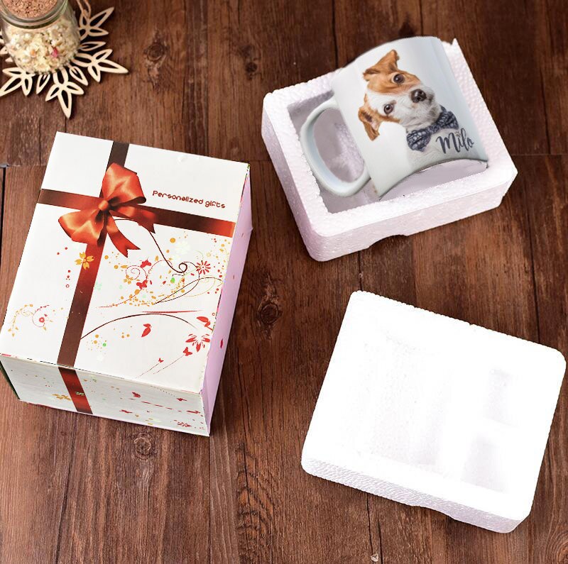 Custom Huisdier Koffie Mok Custom Magische Mokken Hond Kat Foto Personaliseer Hond Mok Voeg Uw Foto 11Oz Tazas De ceramica Creativas R2016: Normal white box