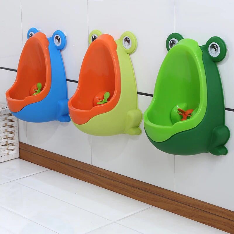 Frø børn potte toilet træning børn urinal til drenge tisser træner badeværelse med sigter mål bjstore