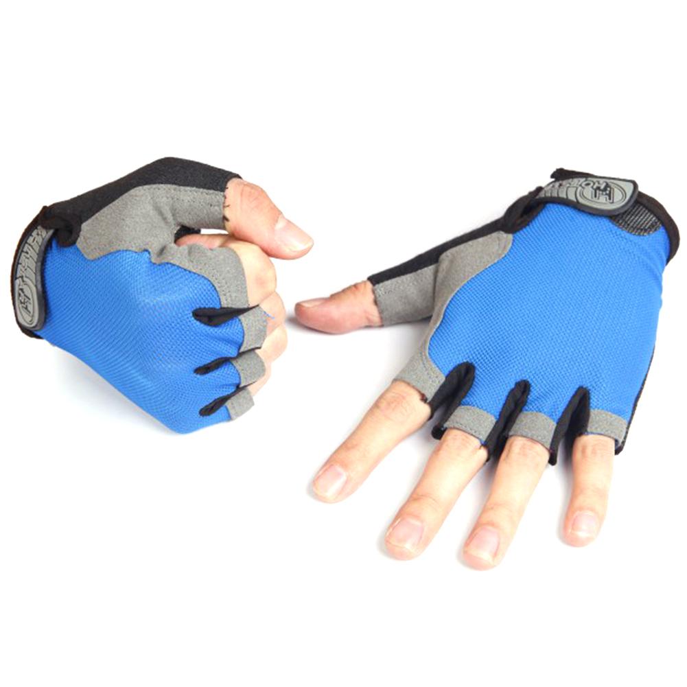 Zomer Stijl Hoge Elastische Ademende Half vingers Outdoor Sport Handschoenen Rijhandschoenen slijtvaste Non- slip