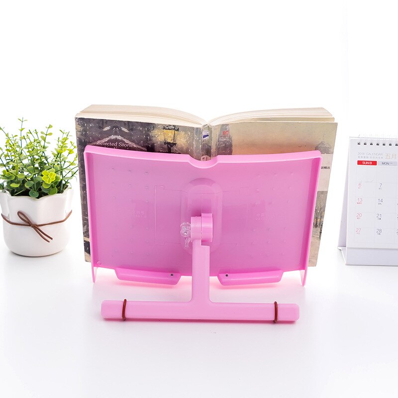 Yisuremia Multifunctionele Boek Houder Stand Plastic Desktop Reading Frame Computer Map Rack Bladmuziek Boek Houder Stand