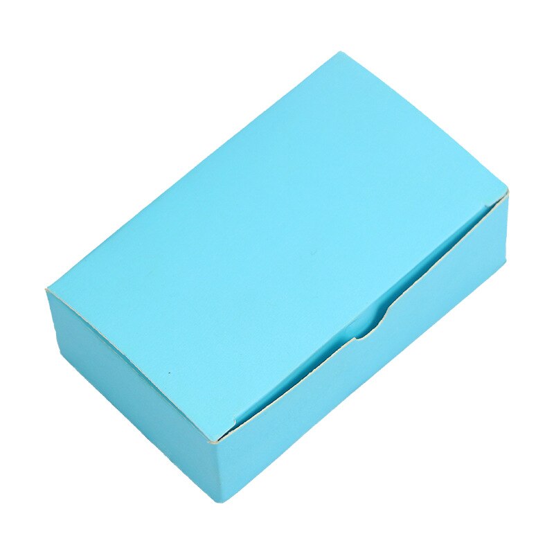 100pcs/box Color Word Card Blank Kraft Paper Handwritten Card Message Thank You Cards Label Bookmarks Learning Cards: Blue