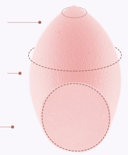 Puff cosmético en polvo para mujer, base de maquillaje esponja, belleza para maquillaje, herramientas y accesorios, forma de gota de agua, 1 ud.: Pink-QM