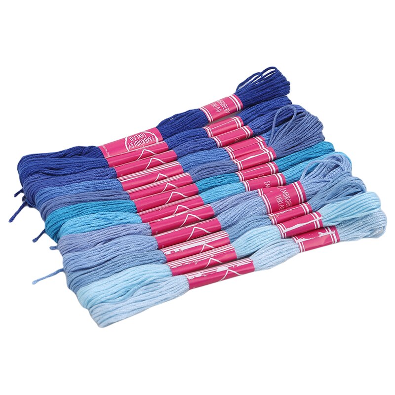 Cross Stitch Thread The Unique Style 7 Cross Stitch Cotton Embroidery Thread Floss Sewing Skeins Craft Different Gradient Color