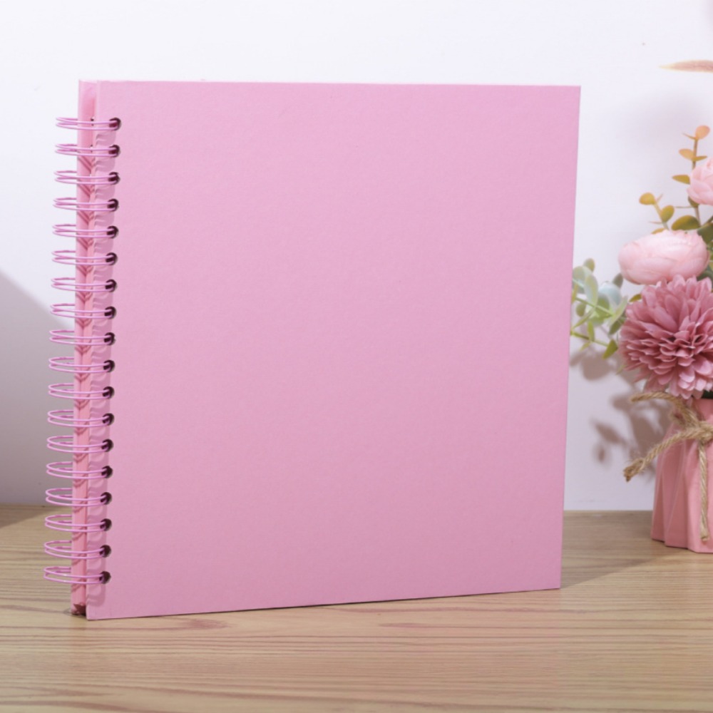 8- tommers diy-utklippsbokalbum med 40 sider, innbundet kraftpapir, utklippsbok med fotoalbum, minnebok for bryllup og jubileumsfamilie