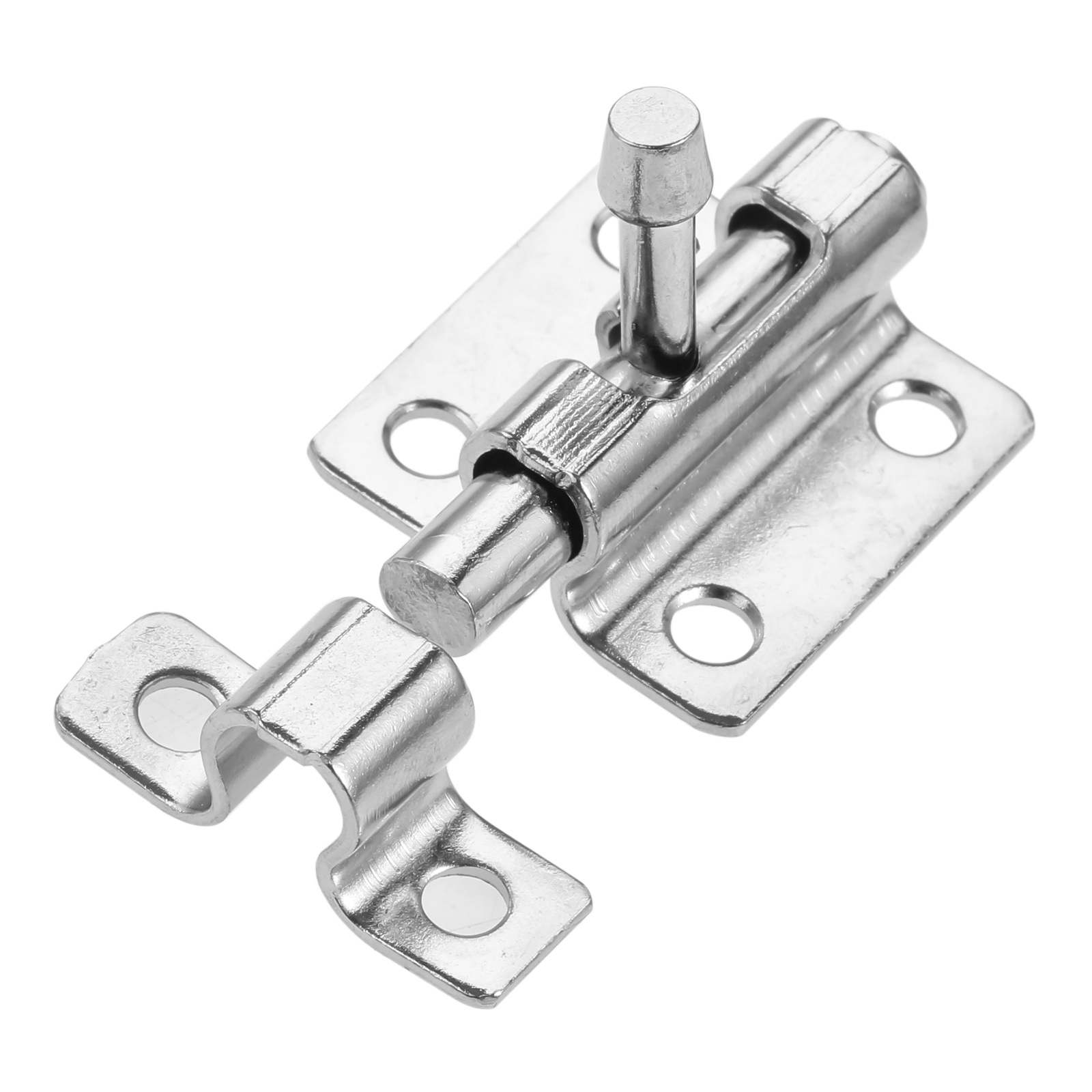 1pc Silver Metal Door Latch for Home Hardware Gate Safety Doors Cabinet Bolt Window Catch Lock 41*30mm