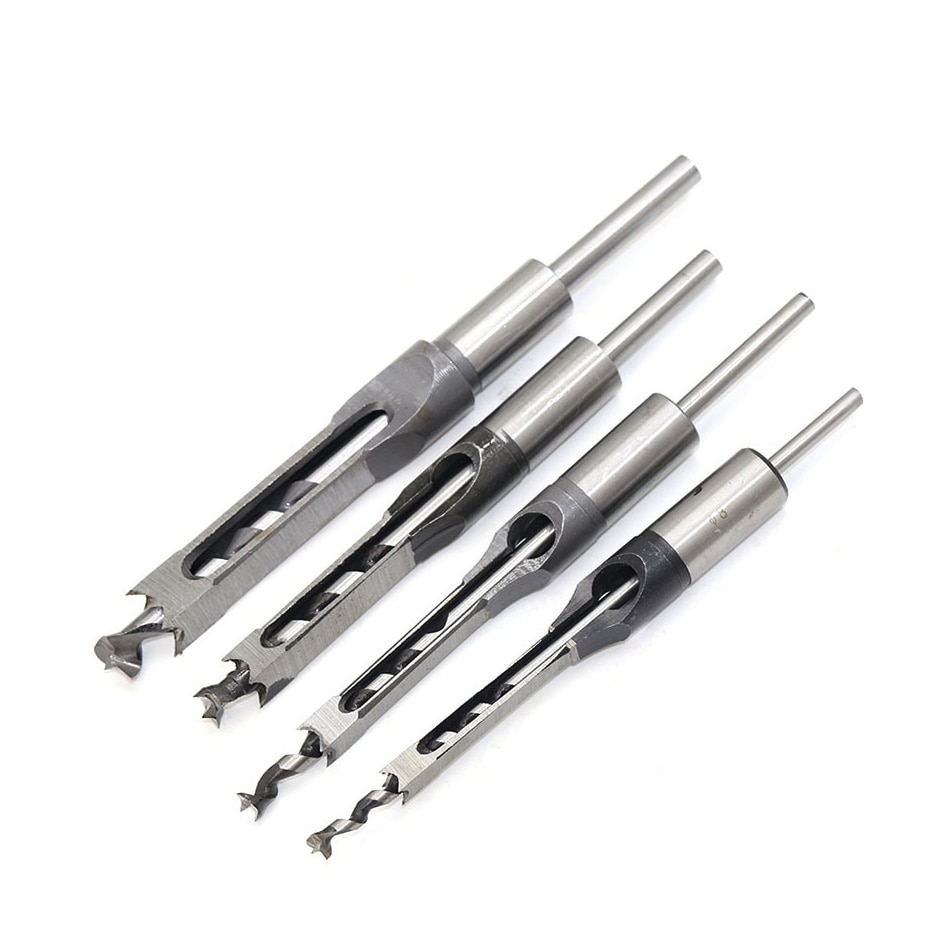 6-16mm houtbewerkingsbit gat boorgeleider vierkante gatenzaag beitel hout met spiraalboor timmermans vierkante boor gereedschap