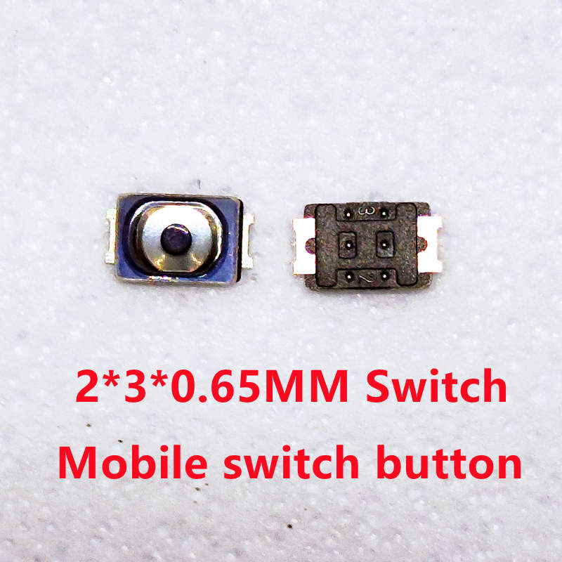 10 unids/lote interruptor de botón táctil Micro interruptor SMD botón interior de encendido y apagado para iPhone Android Huawei Mi OPPO teléfono móvil: Azul