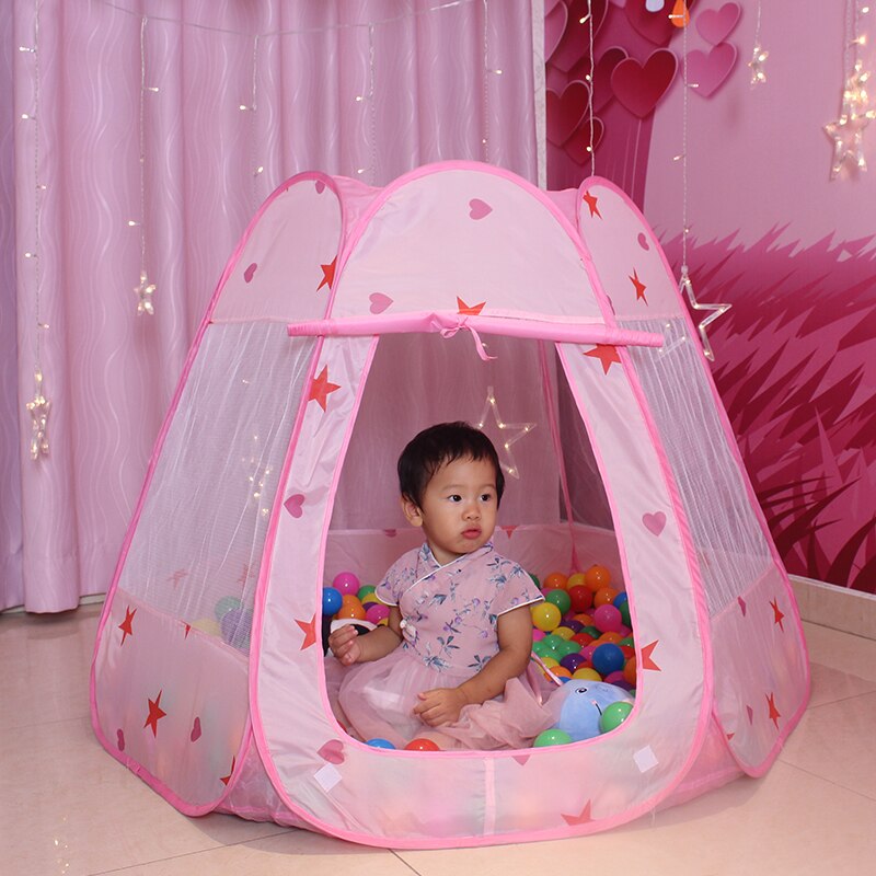 Prinses Kasteel Bal Pit Play Tenten Pop Up Kinderen Tent Voor Kinderen Indoor Outdoor Speelhuisje Kids Tent Oceaan Bal zwembad