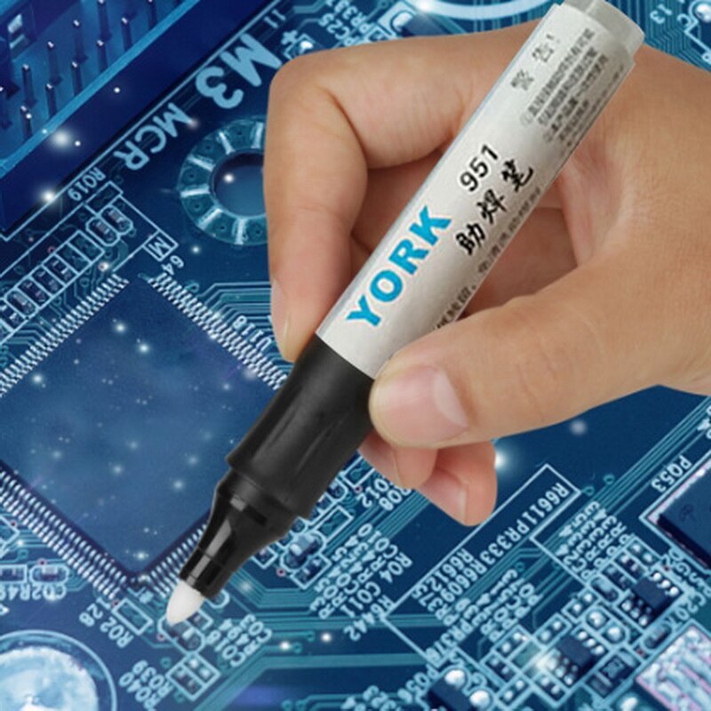 1pcs 951 Soldering Rosin Flux Pen Non-Clean Low-Solid Surface Mount Solder Flux Pen for Soldering Solar Power Panel DIY