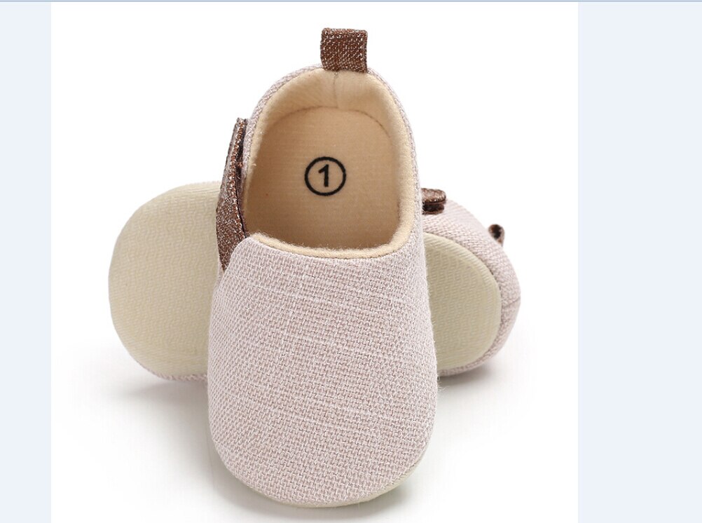 Toddler Baby Boy Soft Lovely Crib Shoes Casual Sneakers Soft Soles Size 0-18 Months: Beige / 0-6 Months