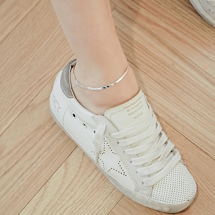 100% 925 Sterling Silver Ladies`Anklet Female Anklets Jewelry Women Summer Birthday 05