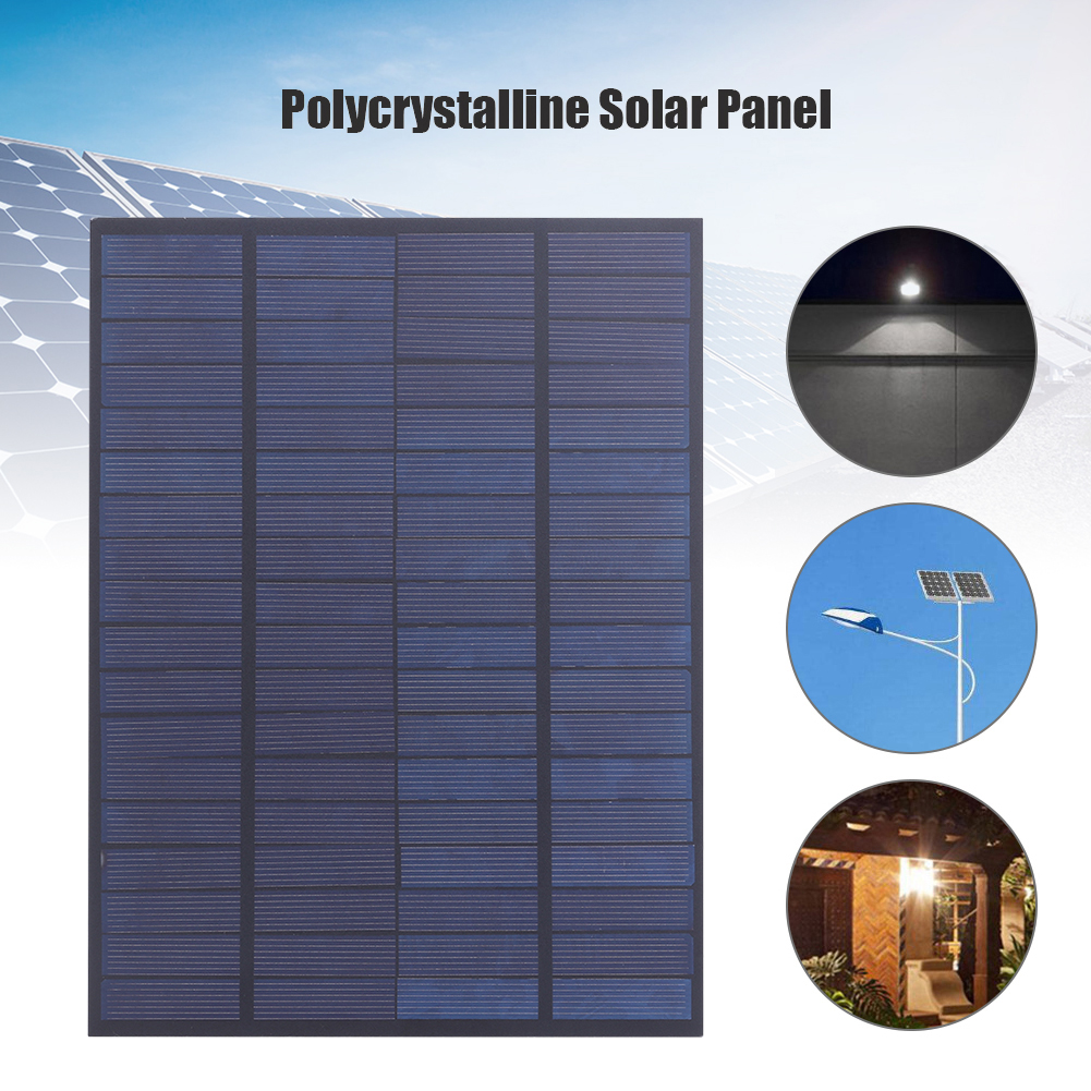 5W 18V Solar Panel Multi-functional Practical Convenient Polycrystalline Silicon Solar Cell Charger for 12V Battery