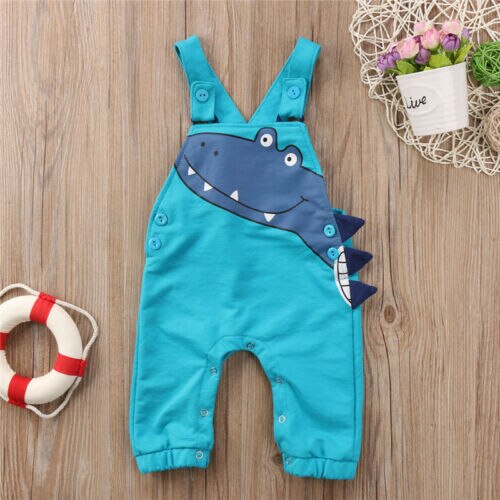 Pudcoco Mode Pasgeboren Baby Jongen Meisje Kleding Katoen Dinosaurus Band Romper Jumpsuit Outfit Sunsuit: 12m