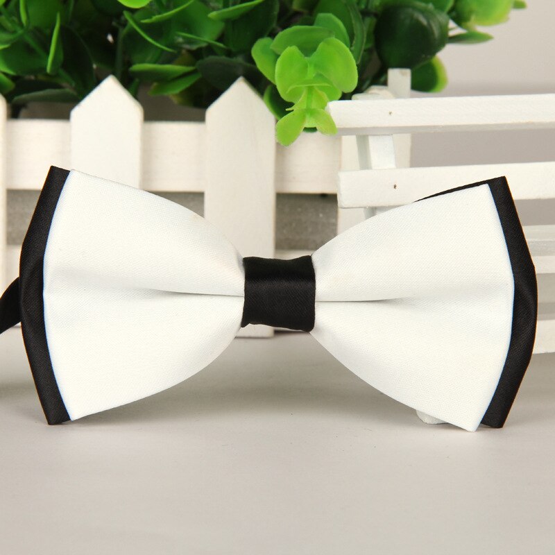 Nœud papillon pour enfant, vêtement classique, couleur unie, réglable, boutonné, deux tons, bleu, rouge, pour plus d'ingéniosité