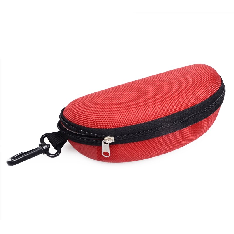 11 Kleuren Zonnebril Leesbril Draagtas Hard Zipper Box Travel Pack Pouch Blauw Licht Blokkeren Bril Case: Red
