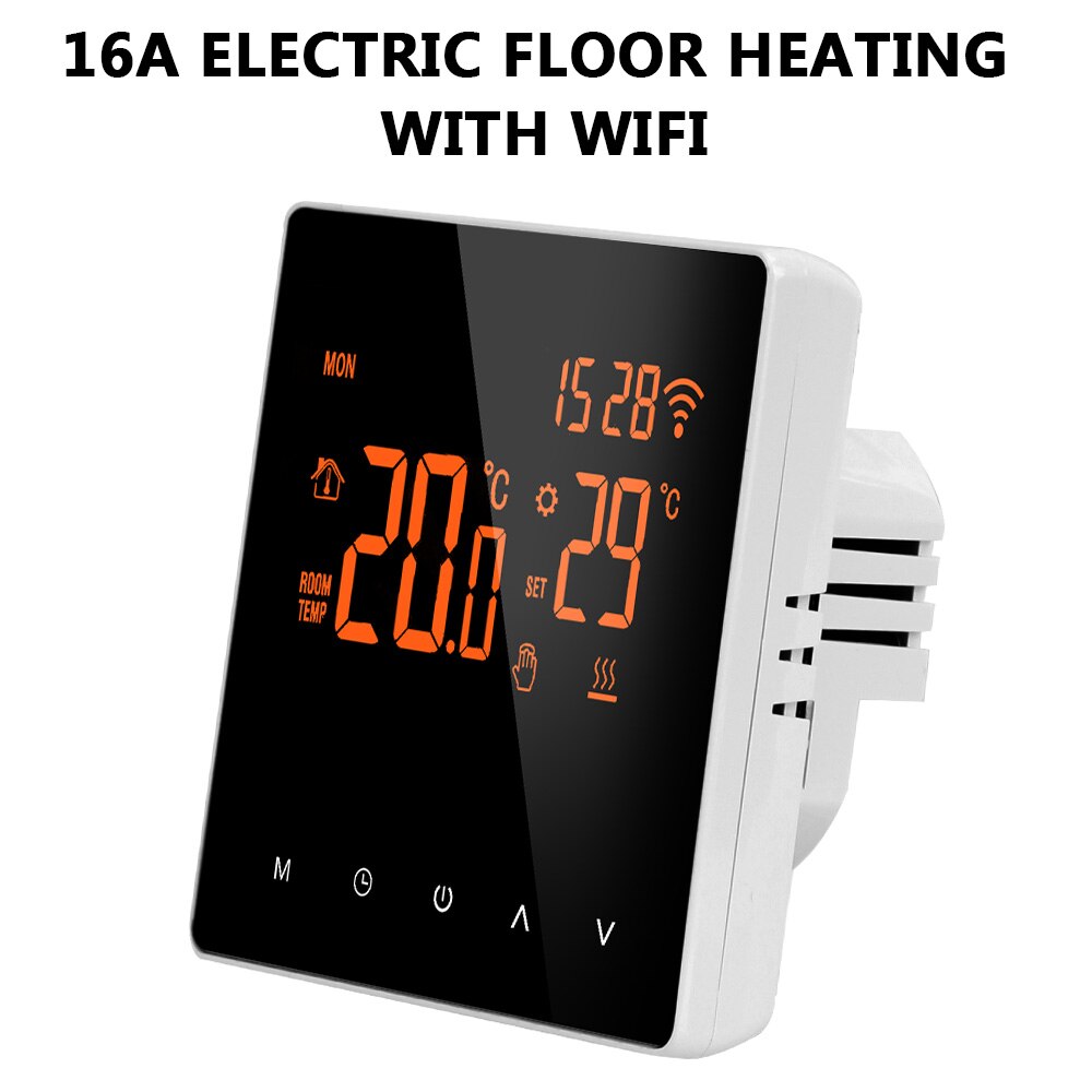 per riscaldamento a pavimento elettrico caldaia acqua/gas Schermo LCD temperatura telecomando tocco schermo termostato intelligente normale/WiFi: 16A con WIFI