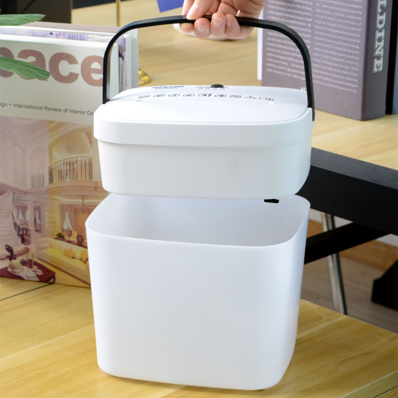 3.5L Mini Electric Shredder 9925 Office Household Small Desktop Automatic Confidential Document Paper Grinder Crusher Destroyer
