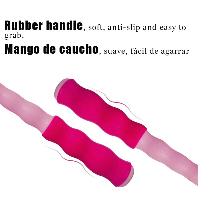 Cuerda para saltar con cuentas suaves ajustables de 2,8 m de longitud, cuerdas para saltar para niños para Fitness en interiores y exteriores