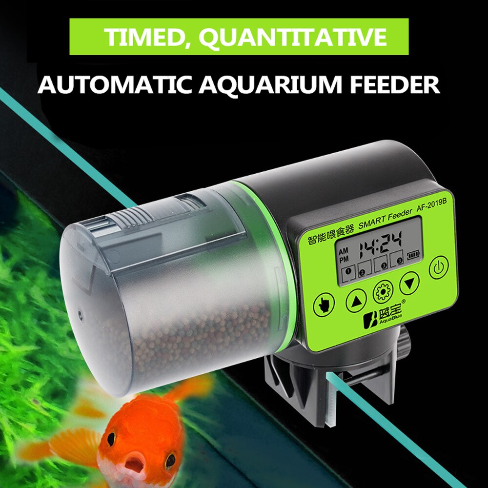 Smart Automatic Fish Feeder Aquarium Feeder Fish Tank Auto Feeding Dispenser With LCD Indicates Timer Aquarium Accessories